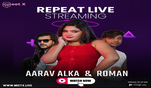 Aarav, Alka & Roman Hindi Hot Live Show